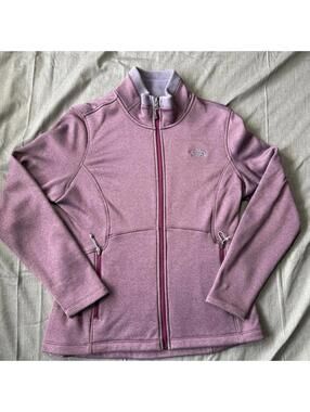 The North Face Women's Agave Full Zip Fleece Jacket Size Large Purple Heather